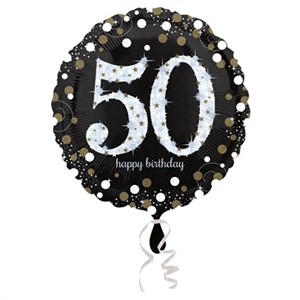 Folieballon Glitterfeest 50 Jaar - 45 cm Folieballon Glitterfeest 50 Jaar - 45 cm