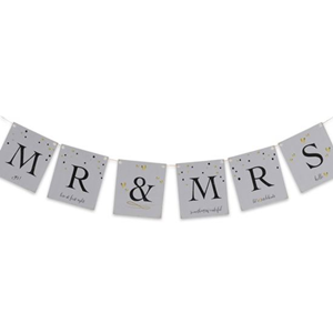 Trouwslinger 'Mr.&Mrs.' (2m) Trouwslinger 'Mr.&Mrs.' (2m)