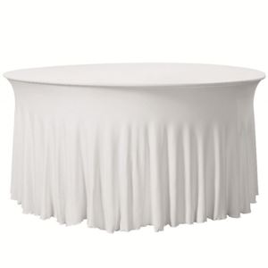 Tafelrok Rond - Ø 150 cm - Wit