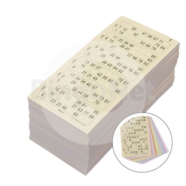 1/90 bingo- kientickets, Enkel, Boek, 10 ronden (1st)