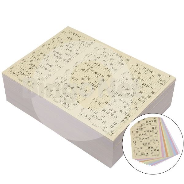 1/90 bingo- kientickets, Tripel, Boek, 10 ronden (1st)