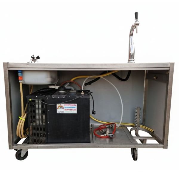 Mobiele Bar met spoelbak en tapinstallatie Mobiele Bar met spoelbak en tapinstallatie