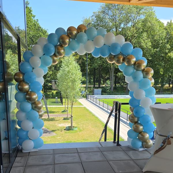 Ballonnenboog Enkele deur met 1 streng Chrome
