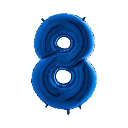 Cijfer 8 Blauw