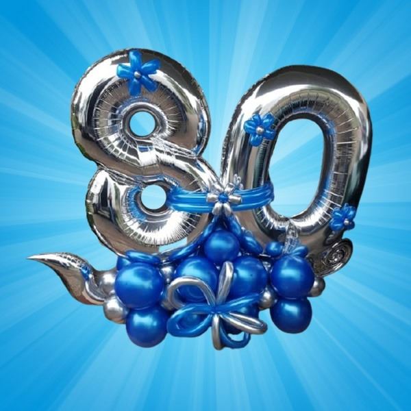 Ballonnen Bouquet - 80 jaar