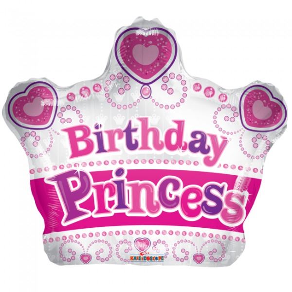 Folieballon Birthday Princess - 45 cm