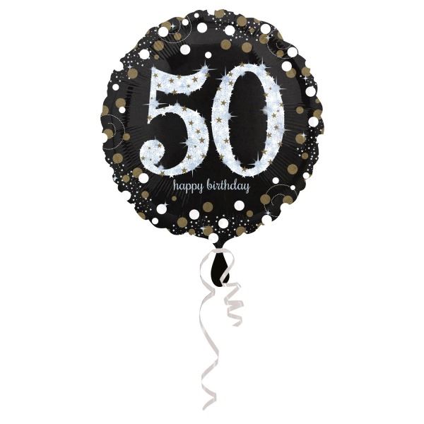 Folieballon 50 Glitterfeest - 45 cm