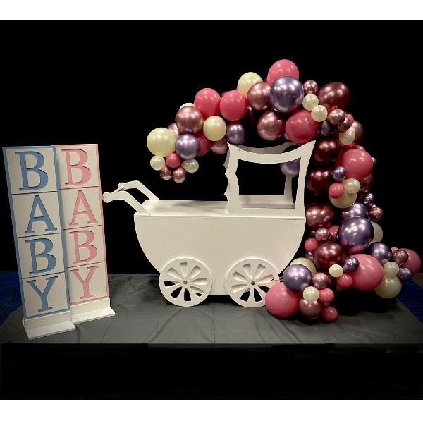 Houten Babywieg / Kinderwagen