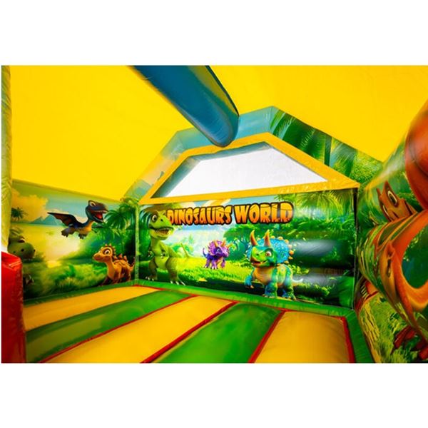 Springkussen Midi mega dino Glijbaan Springkussen Midi mega dino Glijbaan