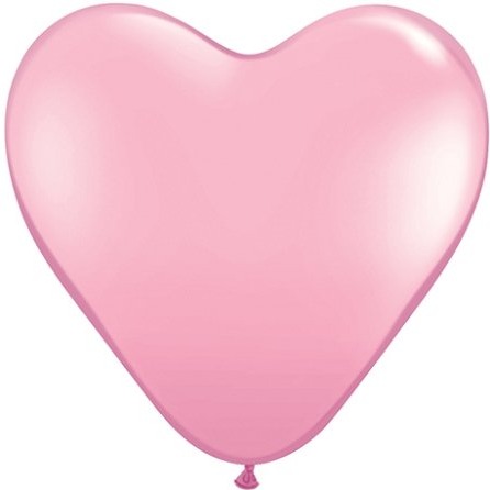 Roze latex hartjes ballonnen 40 cm 10 stuks
