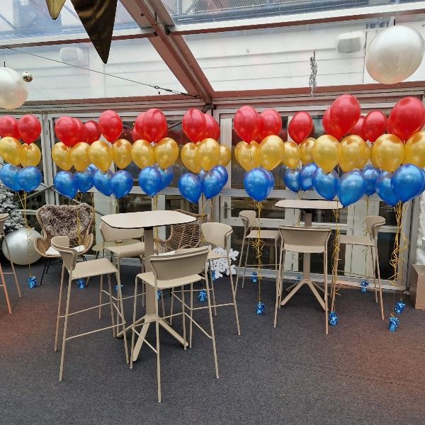 Vloer decoratie 6 ballonnen