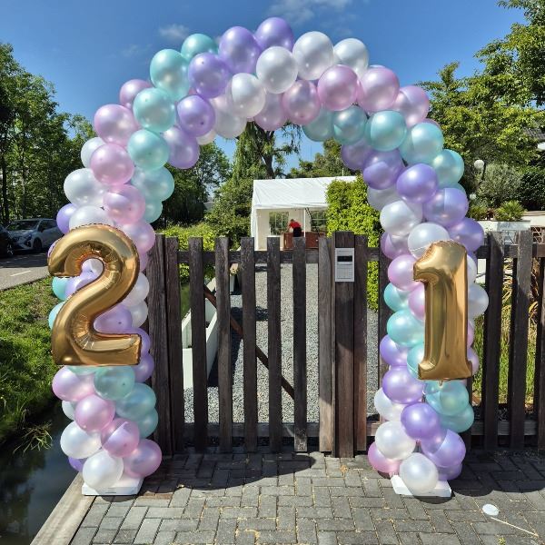 Ballonnenboog 6 meter incl. cijfers