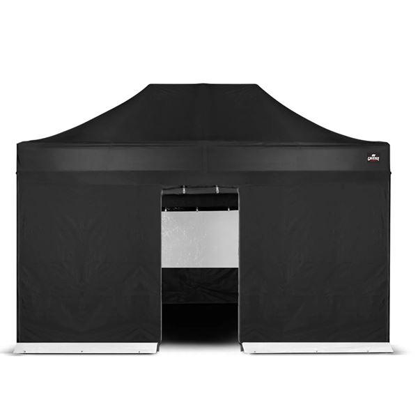 Zijwanden set Easy up tent 3x4,5 meter Zwart Zijwanden set Easy up tent 3x4,5 meter Zwart