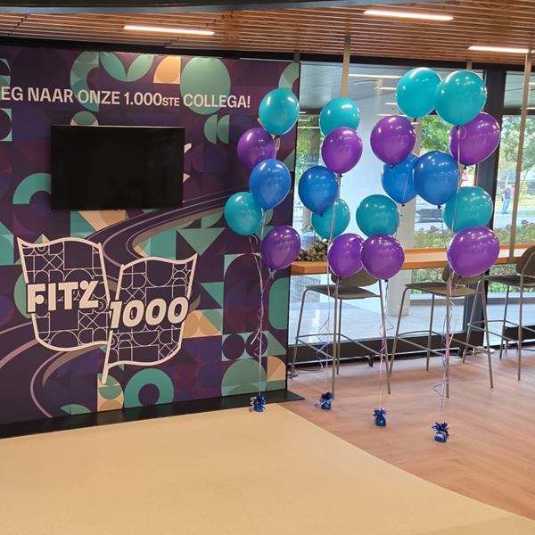 Vloer decoratie 5 ballonnen Vloer decoratie 5 ballonnen