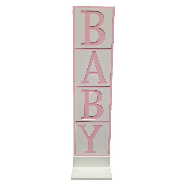 Geboorte bord: Baby roze