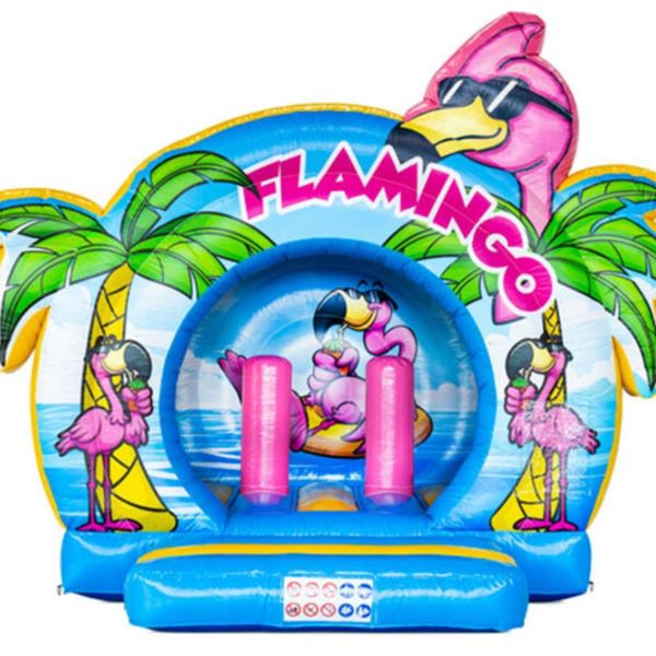 Springkussen Bouncedome Flamingo
