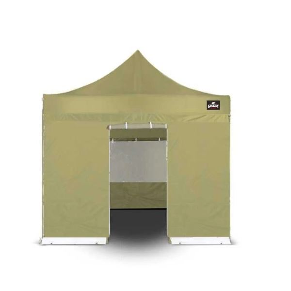 Zijwanden set Easy up partytent 3x3 meter Zand Zijwanden set Easy up partytent 3x3 meter Zand