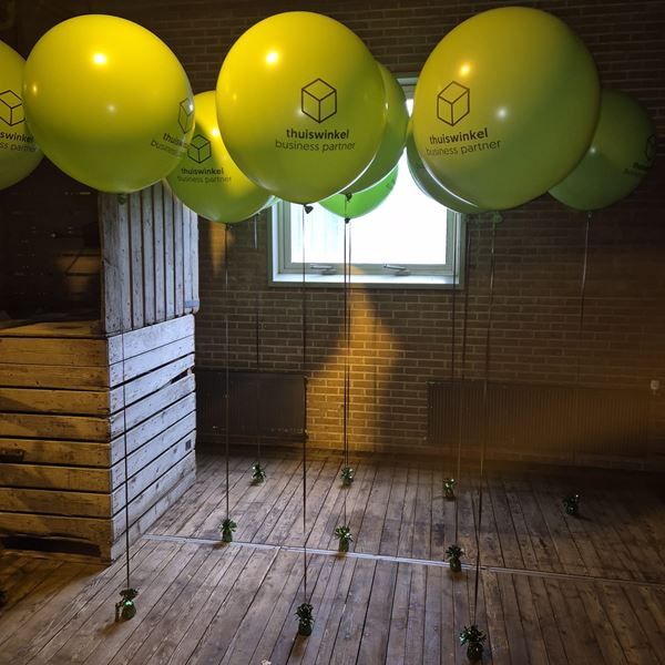 Vloer decoratie 90 cm heliumballon incl. logo Vloer decoratie 90 cm heliumballon incl. logo