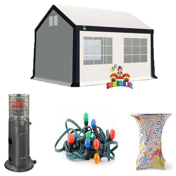 Actie pakket 3 x 4 luxe partytent