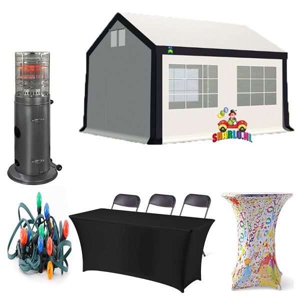 Actie pakket 4 x 4 luxe partytent
